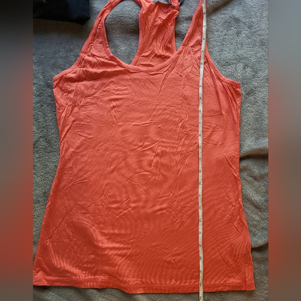 M Coral Racer Back Tank - Picture 3 of 5